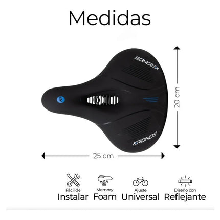 Asiento Sillin Bicicleta Cojín Suave, Impermeable, Prostátic