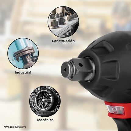 Kit Energizer EZLCOM1500-C  B2 Taladro Y Llave Impacto 20v Sin Carbones Incluye Batería y Cargador