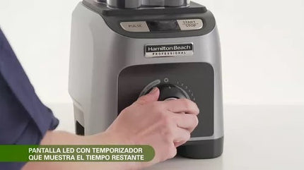 Licuadora Hamilton Beach Professional 58850 Vaso De Tritan Plata