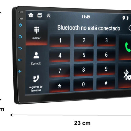 Autoestéreo DABB DAB-0208 touch con Bluetooth, CarPlay y Android Auto