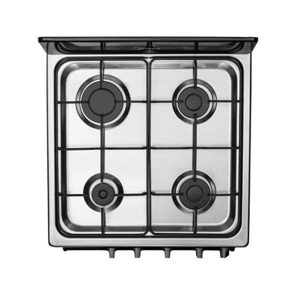 Estufa Midea MGS20FS1BABB 20"4 Quemadores Cubierta Acero Inox Negro