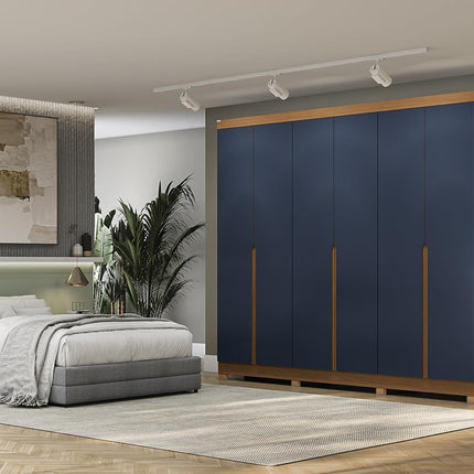 ROPERO KAPPESBERG CB02R582C NAZ DE 223 X 242 X 47CM CANELA AZUL PROFUNDO