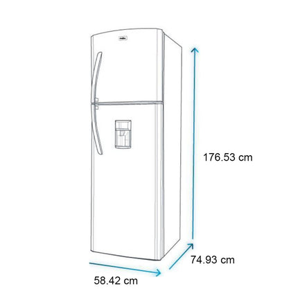 Refrigerador Mabe RMA300FJMRM0 Automático 300 L Inox Mate