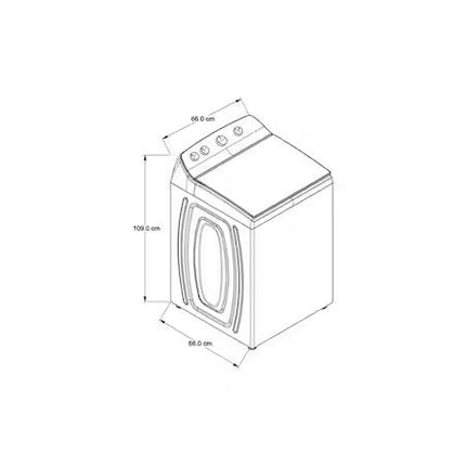 Lavadora Whirlpool 8MWTW1934MJM Blanco 19 kg Xpert System