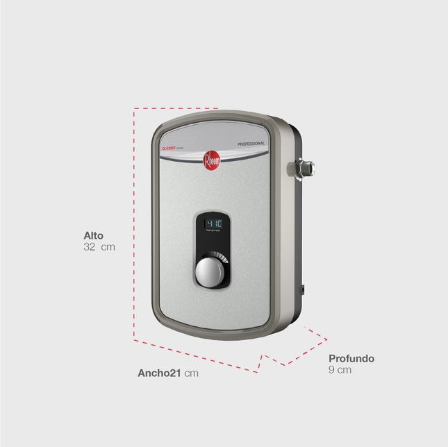 Calentador de Agua Rheem RTX3-13  Instantáneo Eléctrico 13 kW 220 V 1.5 Servicios