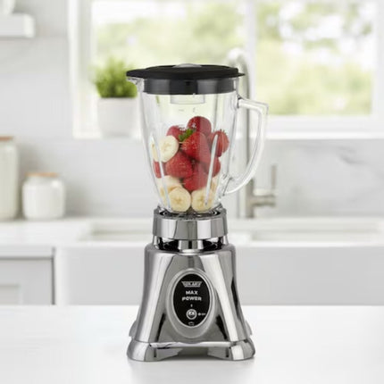 Licuadora Turmix MAX PWR CROM 1000 Watts Vaso Vidrio 1.5Lt Plateado