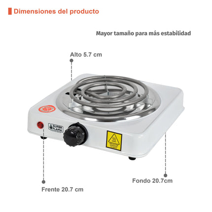 Parrilla eléctrica Super Flama 1R-T