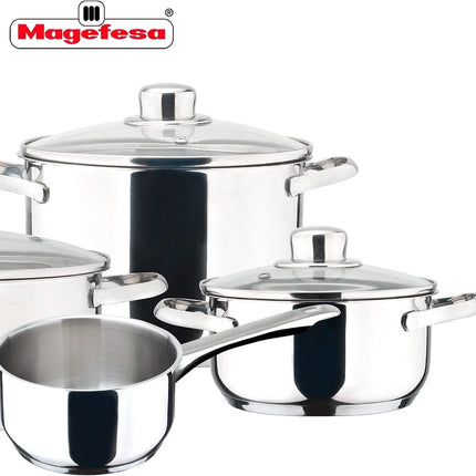 Batería Dux Magefesa 01BXDUX007P 7 piezas, Plata