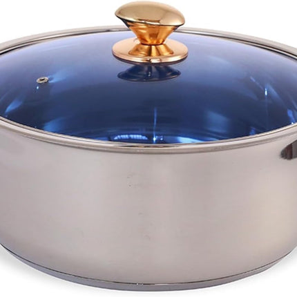 Juego De 3 Ollas Arroceras Royal Haus By Apolo De Acero Inoxidable 20, 24 y 26 Cm Plateado