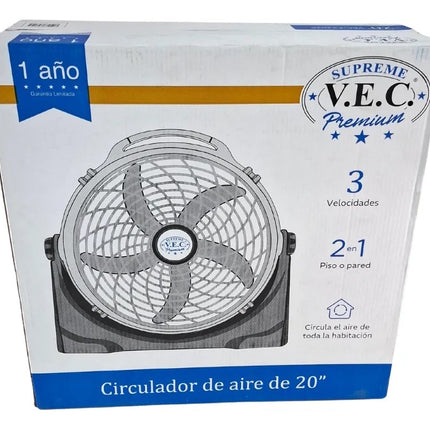 Ventilador De Piso Supreme Vec VEC-FX2026 2 En 1 De 20 Pulg