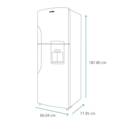 Refrigerador Mabe RMS400IAMRM0 400 L Inox Mate