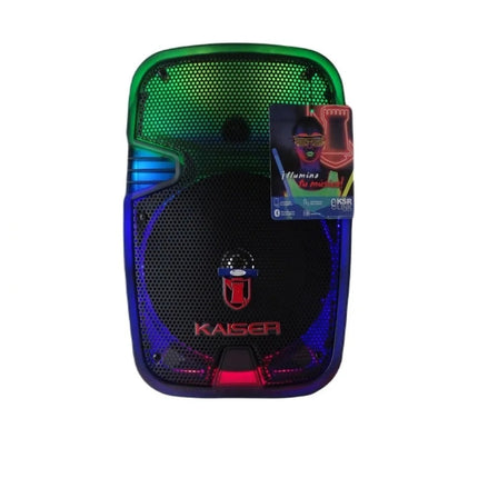 Bafle Mitzu TODO ILUMINADO recargable 8" KSW 1008- 2da Versión 6200 W
