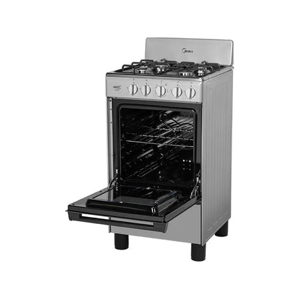 Estufa de piso Midea MGS20FS1BAABG con copete 20" InoxChef Silver