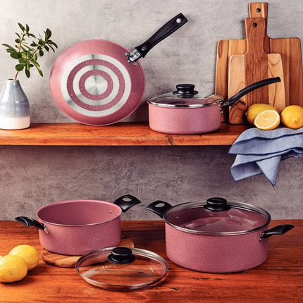 Batería de cocina Tramontina 20298476 de aluminio antiadherente 7 piezas