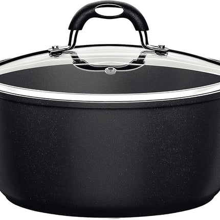 Batería Tramontina 28799002 Mónaco Starflon Premium 9 Pzs Negro / INDUCCION + Cubiertos de Regalo