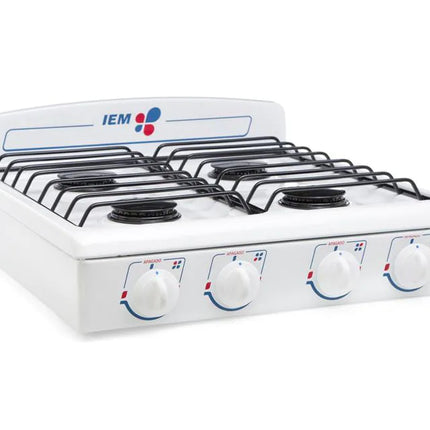 Parrilla de Mesa IEM PSI51BB 4 Quemadores Blanca