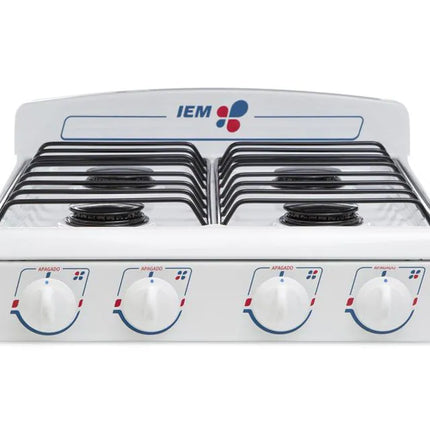 Parrilla de Mesa IEM PSI51BB 4 Quemadores Blanca