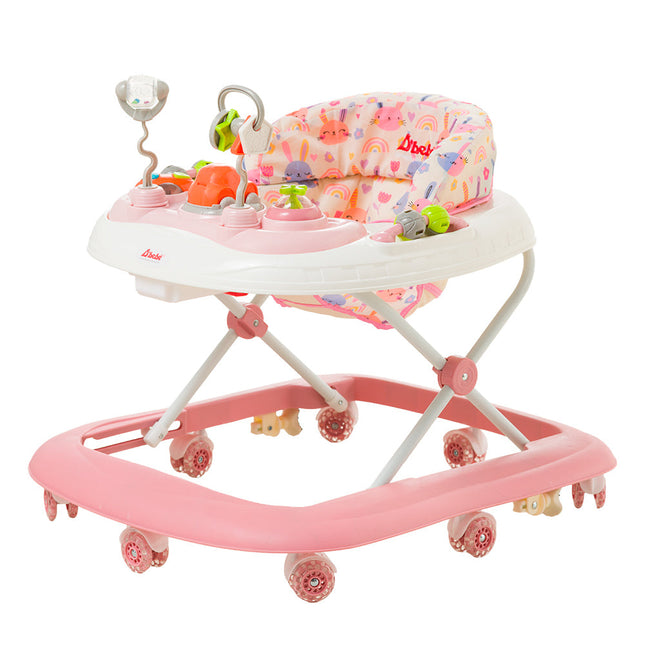Andadera D Bebe Metropoli 3 Alturas Ajustables Rosa