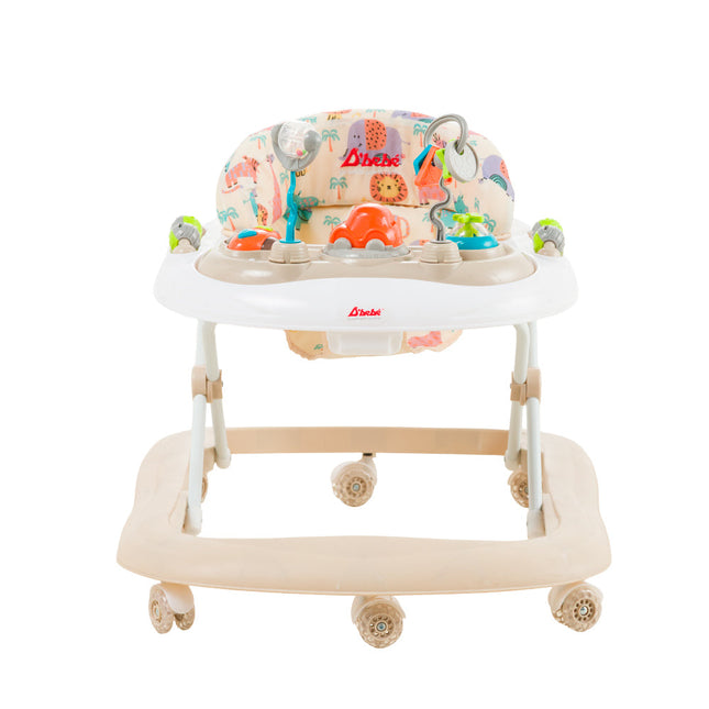 Andadera D Bebe Metropoli 3 Alturas Ajustables Beige