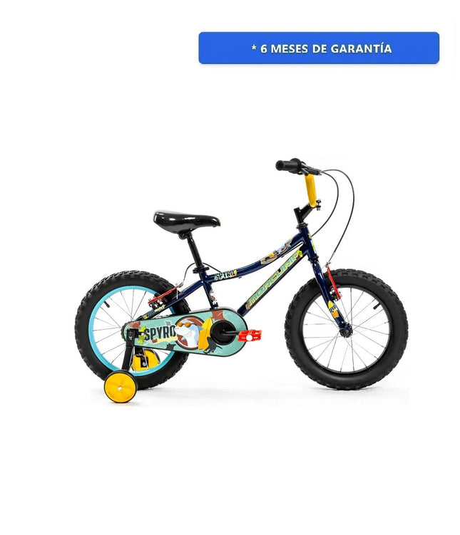 Bicicleta Infantil Mercurio Spyro R16'' 1v Azul Marino