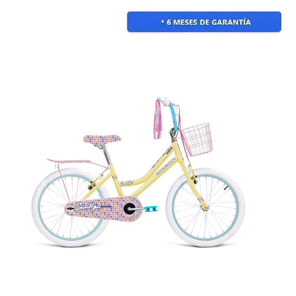 Bicicleta Mercurio Sweetgirl Rodada 20 Acero Cubrecadena