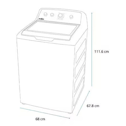 Lavadora Mabe Automática LMA74215WBAB1 24 kg Blanca