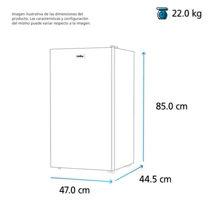 Frigobar Manual Mabe RMF0411YMXS1 93 L Silver
