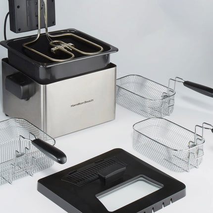 Freidora de Aceite Hamilton Beach 1800 W 4.7 L INOX