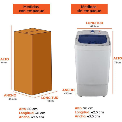 Secadora electrónica WESTINGHOUSE WWCSD88SKB de 6 kg con 1 ciclo