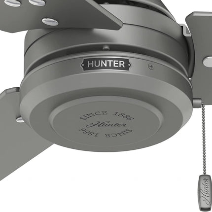 Ventilador Hunter 59262 de Techo c/Cadena 52'' 3 Aspas Reversibles Gris Mate