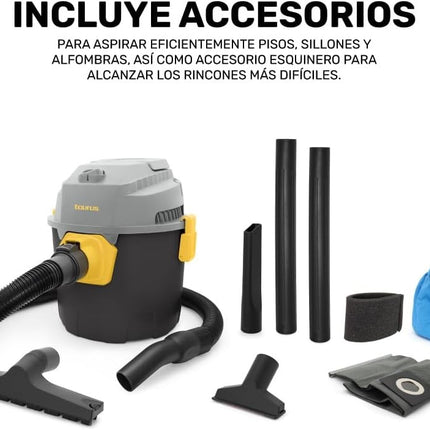 Aspiradora Wet & Dry Taurus HURRICANE 3 Modos de Uso 2.6 galones Potente succión Manguera 1.2 m.