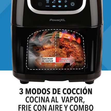 Freidora de aire ST-006-LA PowerXL™ y vaporera con 3 modos de cocción