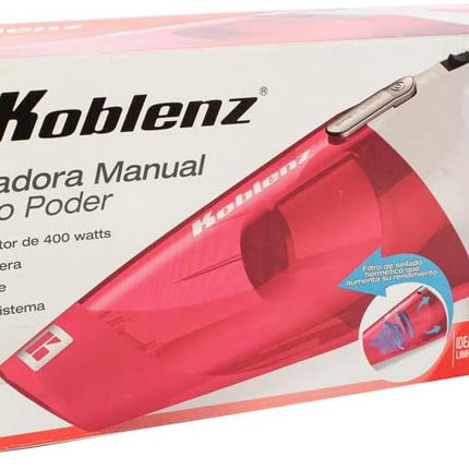 Aspiradora Koblenz HV-120 KG3 Manual 400 Watts blanco con rosa + Bolsa de vacío para Almacenar de regalo