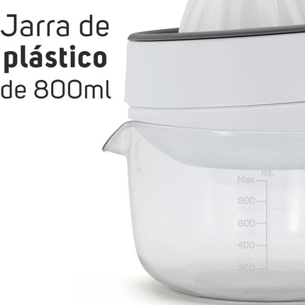Exprimidor de Jugos Taurus EJ1LT CALM 800 ml Doble Sentido de Giro Filtro Bagazo