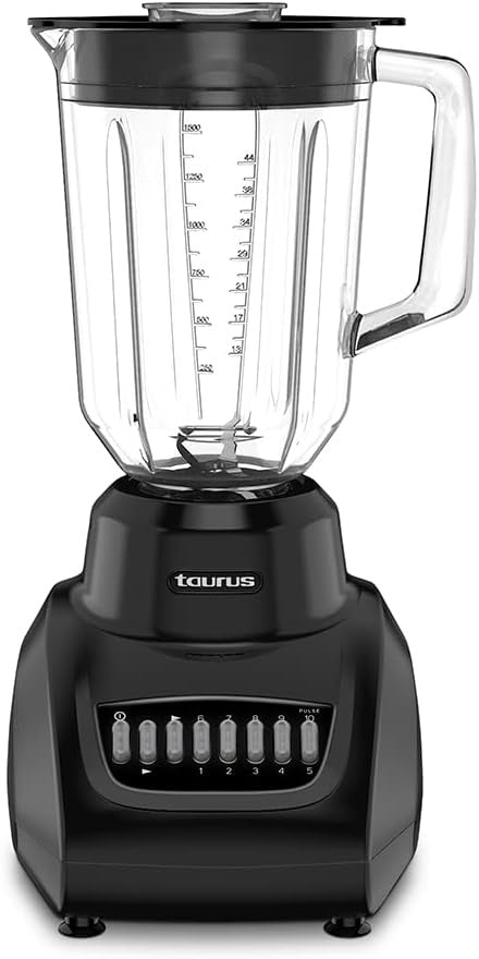 Licuadora Taurus VITRALIC de Vidrio de 1.5L 550 Watts 10 Velocidades + 4 pulsos