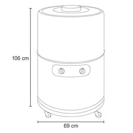 Lavadora Acros Redonda ALF2053ER 20 kg Rosa