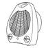 Calefactor Ventilador Dace CAEMRM04A Azul