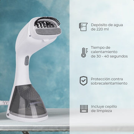 Plancha de Vapor de Mano Daewoo DGS-5018 de 220ml potencia de 1200W