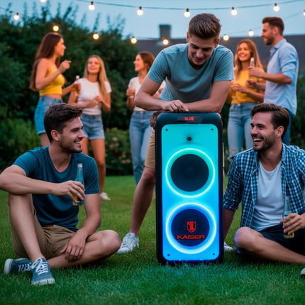 Bocina Kaiser MSA-2016 portátil recargable con reproductor FM  + Audifonos de regalo
