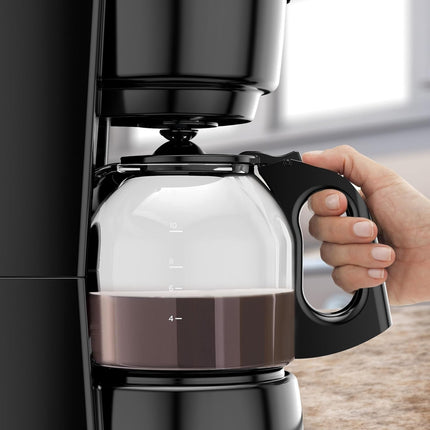 Cafetera Black&Decker CM0916B 12 Tz Base Caliente Jarra Antigoteo Negro