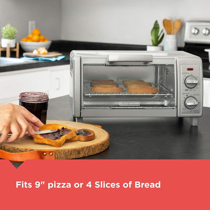 Tostador BLACK+DECKER TO1785SG de 4 rebanadas gris