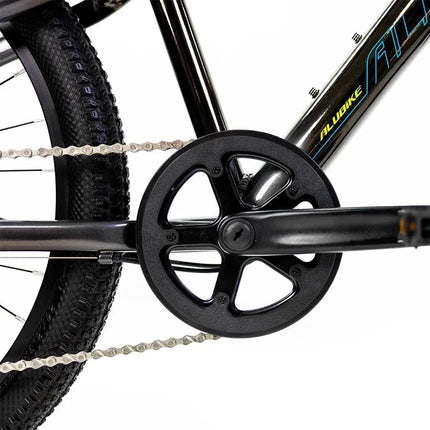 Bicicleta Alubike 24 Sierra 8 Velocidades De Aluminio Gris Oscuro Unitalla