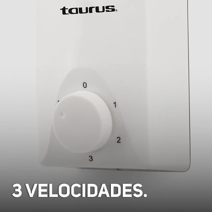 Ventilador de Techo TAURUS APUS 56'' 3 Aspas Control de Pared Incluido 5 Vel 90 W