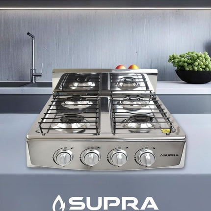 Parrilla a Gas Supra 4Q-TITAN SIL 4 Quemadores Titan Silver