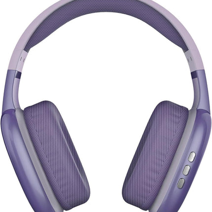 Audífonos de Diadema Kaiser KHE-2002PR Over Ear Recargables con Bluetooth, Reproductor Micro SD, Manos Libres y Micrófono Morado