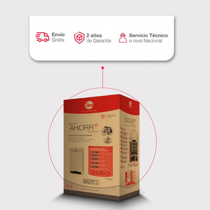 Calentador INSTANTANEO Rheem RHINCHL13P 13 Litros Gas LP