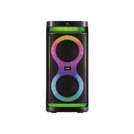 Bocina Portatil Hyundai HYSPBT22 150 W Bluetooth Retroiluminada Negra