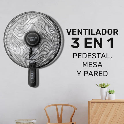 Ventilador Taurus Silent Power 3 Velocidades, 18" Negro