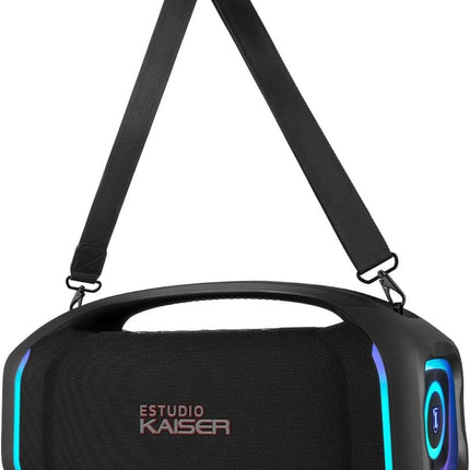 Bocina Kaiser Xtreme Box KXB-2107 Luz LED, Bluetooth, USB, Micro SD, AUXCertificado IPX6 100W RMS