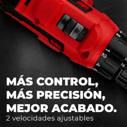 Taladro Inalámbrico Energizer EZLCD38BL-CB 3/8' 20v 1250rpm 50hz Incluye Accesorios